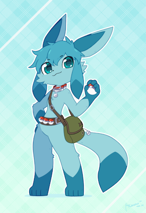 Glace/Vista as a Pokémon trainer, by fiaKaiera