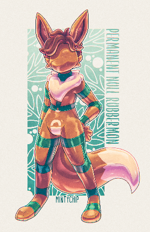 Vee as a null rubber drone, by MintyChip